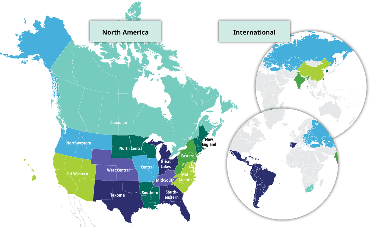 2025 Region Map
