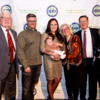 The family of honoree Florence Birdwell, from left to right Mark Fixley, husband of Robyn Birdwell, Florence’s grandson, Colin Rockson; Florence’s granddaughter, Hayden Rockson, great granddaughter, Ramona Eloise Posterro; Robyn Birdwell, Florence’s daughter; Brian Birdwell, Florence’s son; and Brian’s partner, Patsy Bassel.