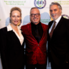 Chair of the NMTC Committee and Director of the National Musical Theatre Competition, Frank Ragsdale (Center) with stage, film and television star Laila Robbins and husband Robert Cuccioli, Tony nominee for originating the dual lead roles in the musical Jekyll & Hyde.
